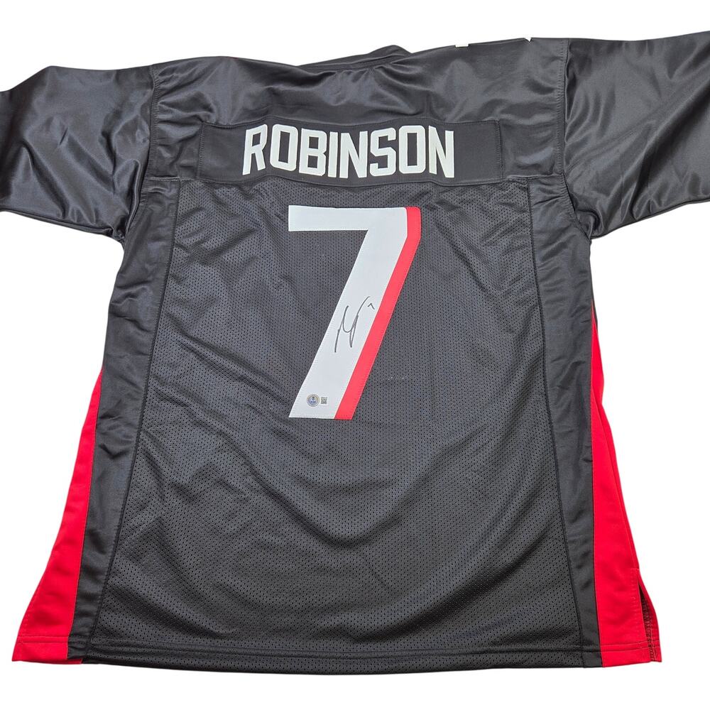 Bijan Robinson Signed Atlanta Falcons Custom Jersey BAS Witness Certified